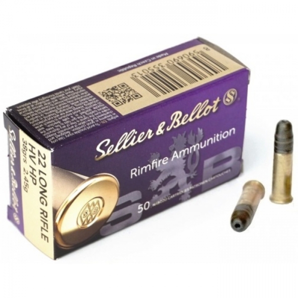 Sellier-Bellot, 22 LR HV HP, LRN, 40 grs.